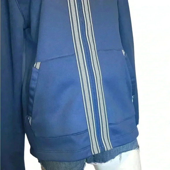 Michael Kors Track Jacket Men’s Size Medium Royal Blue Full Zip Up Hooded Size M - Picture 3 of 11